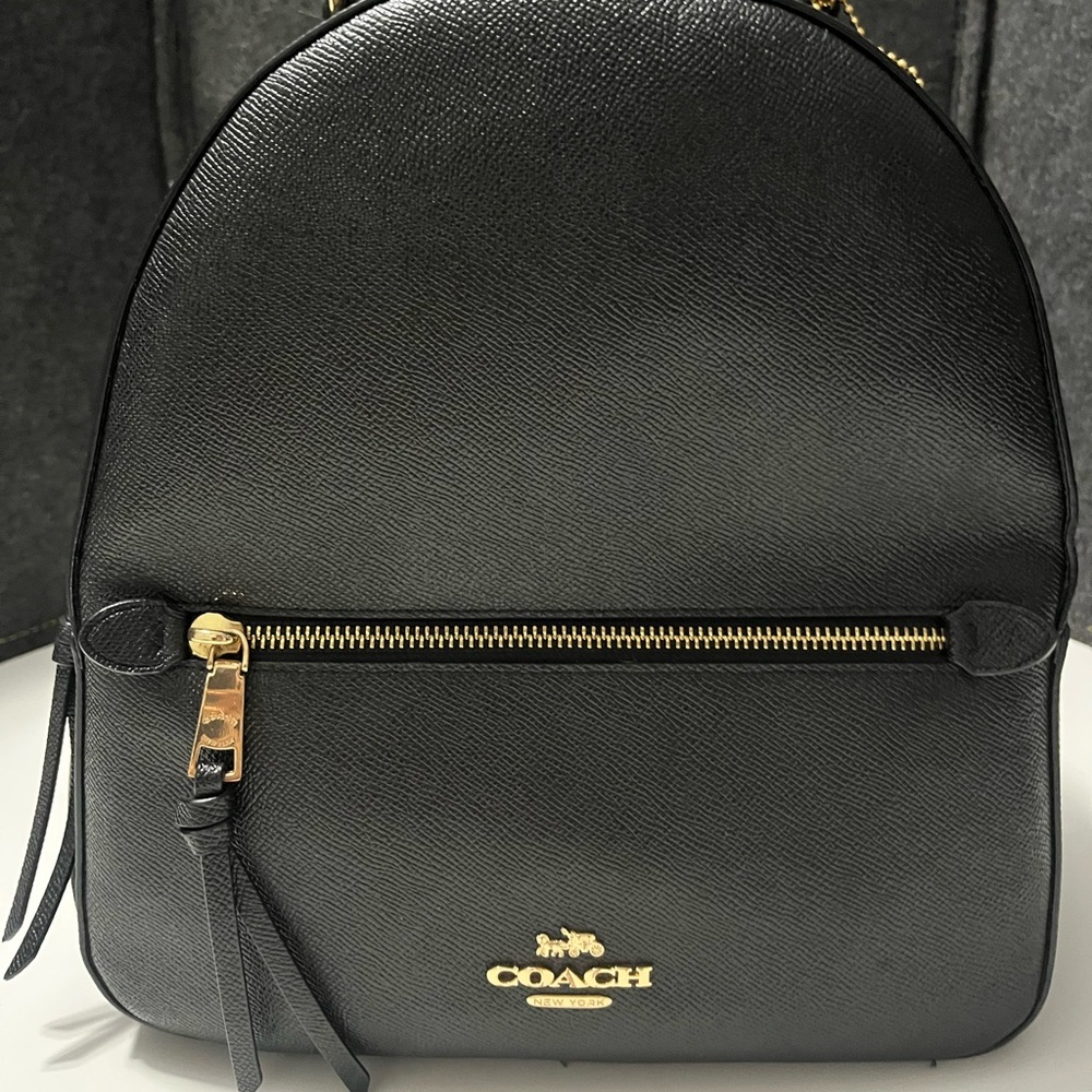 Coach Black and Gold Backpack - Picture 1 of 10